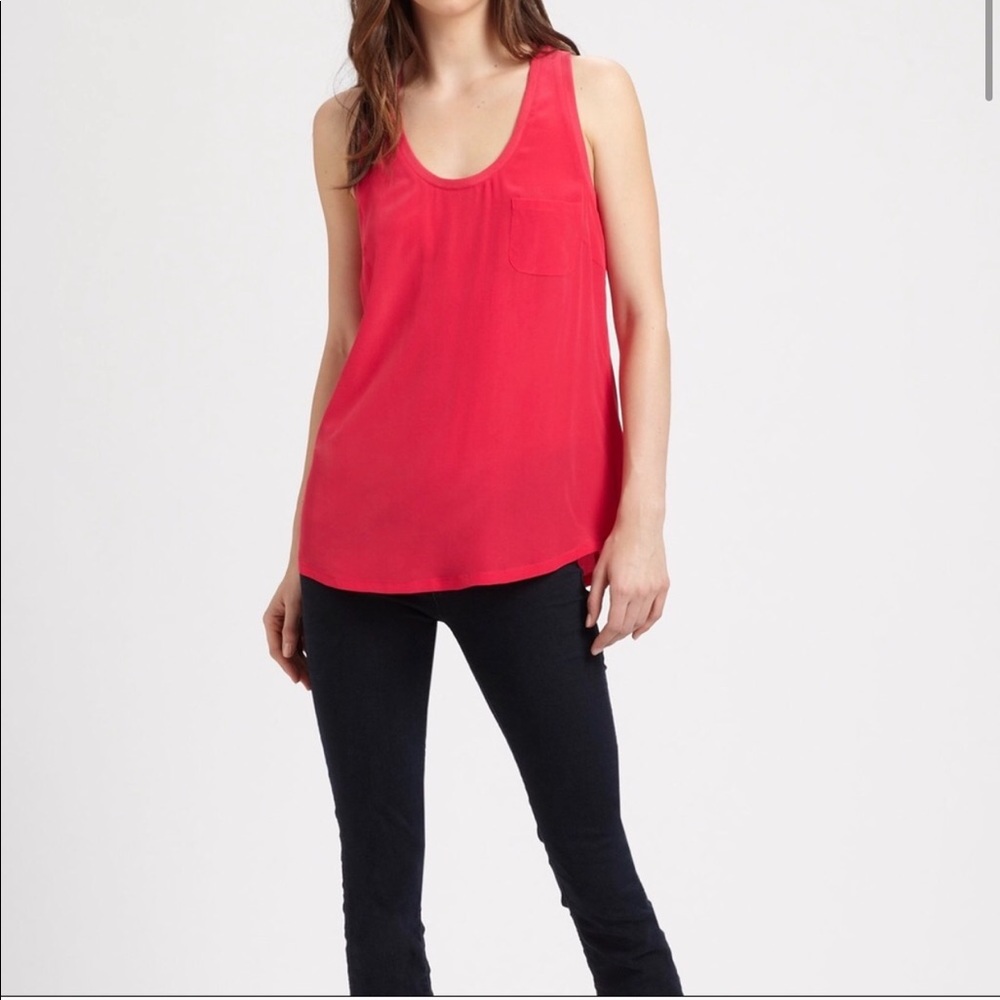 Joie ‘Alicia’ Silk Racerback Tank
